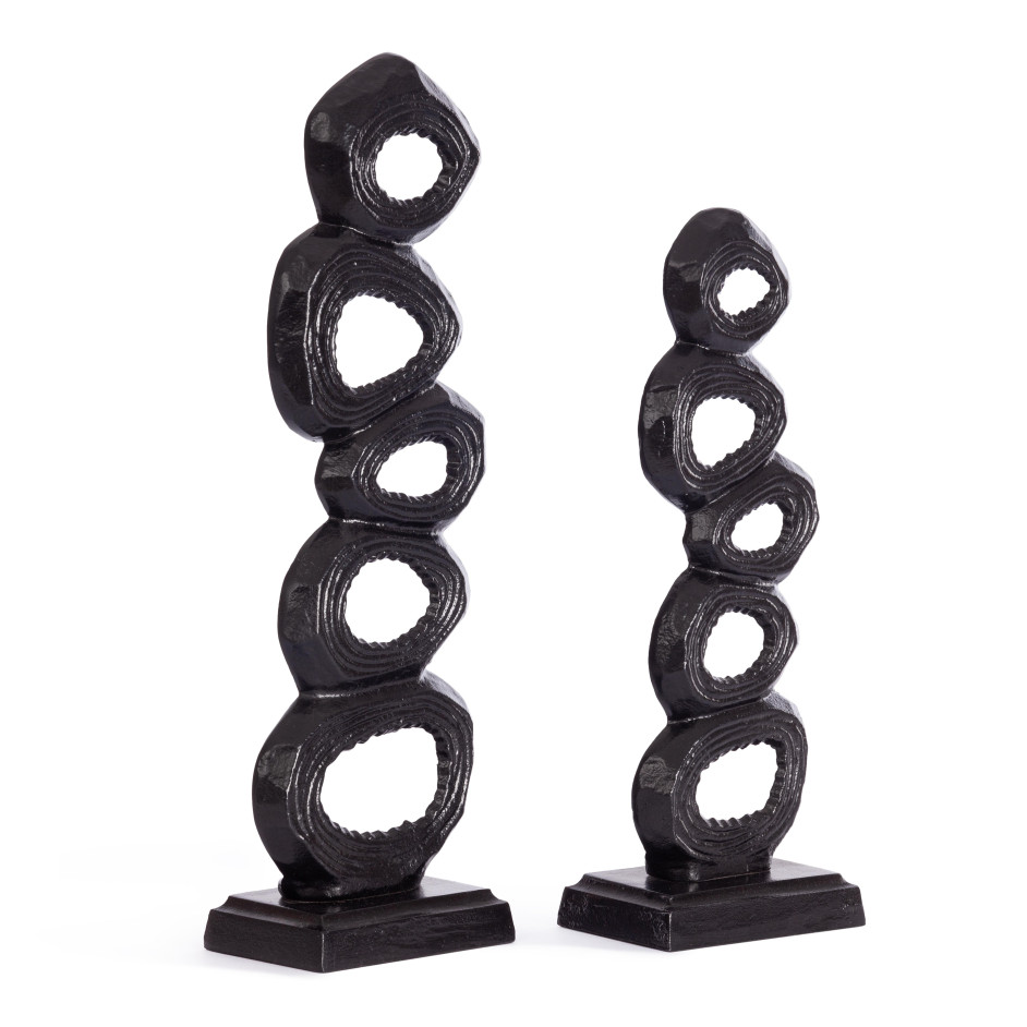 Набор статуэток Secret De Maison REFLEX ( mod. LS-0002 ) металл: аллюминий, 15 х 50см, 15 х 42 см, черный