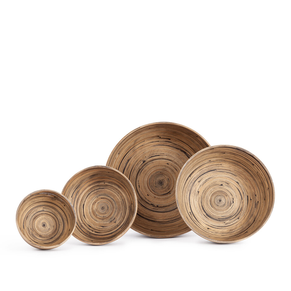 Набор чаш Secret De Maison VINZ ( mod. LS-0186 ) бамбук, 30 х 30 х 12 см , 25 х 25 х 10 см, 20 х 20 х 8 см,, бежевый