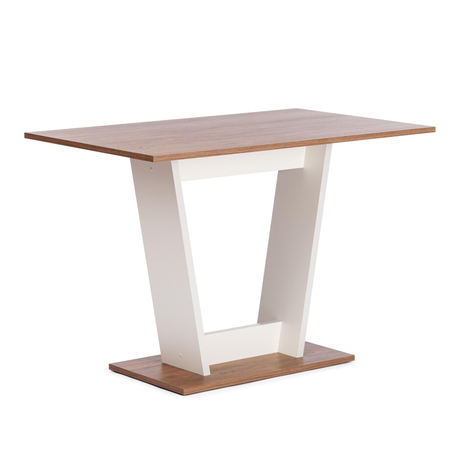 Стол обеденный Tibi L/Тиби Л нераздвижной ЛДСП 18мм, 110х68,6х75см, дуб канзас/пепел