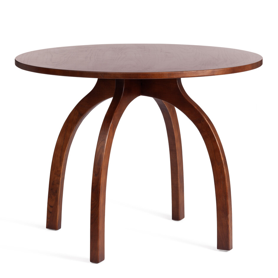 Стол THONET (mod.T9108) дерево вяз, 100х75 см, Темный Орех (№5)