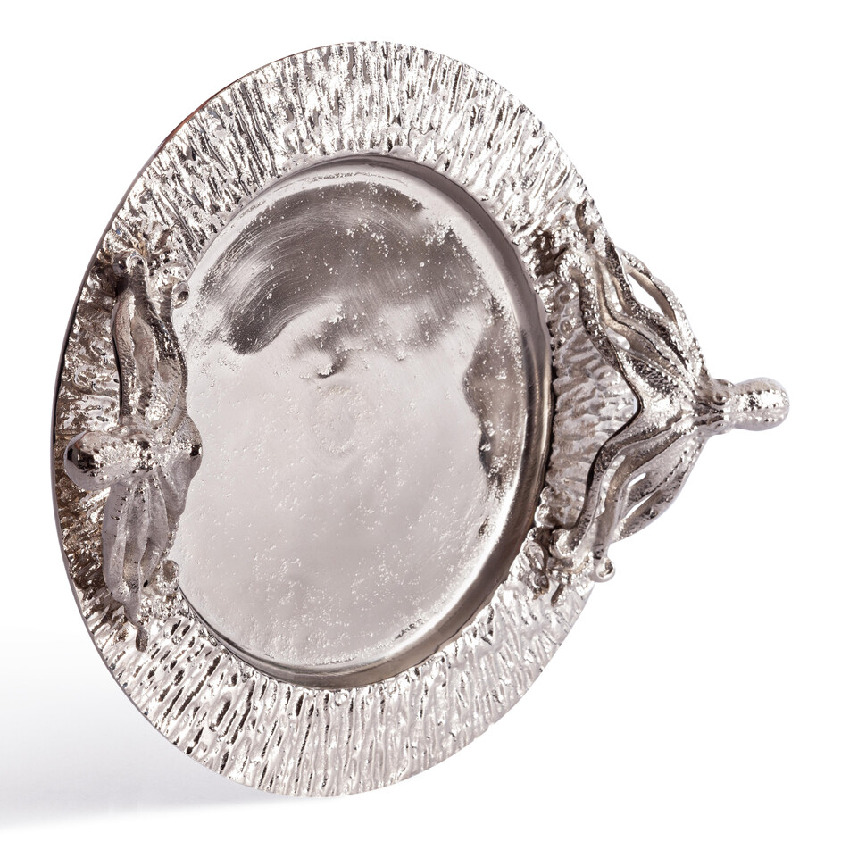 Поднос Secret De Maison OCTOPUS1 ( mod. 9309 ) алюминиевый сплав, 35x28,5x9 см, никель/nickel