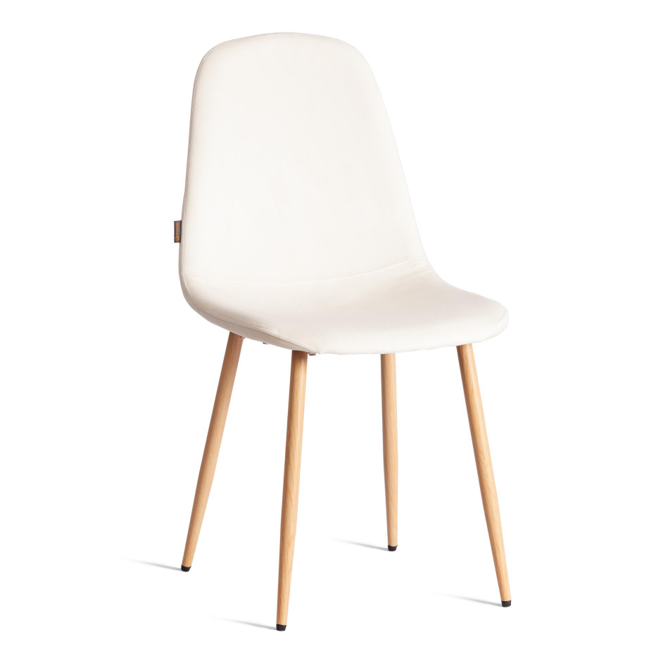 Стул BREEZE (mod. JSC-58) Велюр/металл , 44 х 53 х 86 см, Light beige (светло-бежевый) HLR1 / натуральный