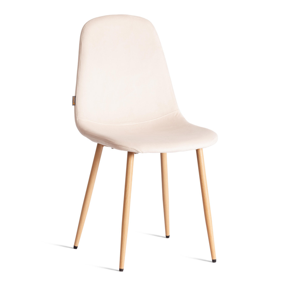 Стул BREEZE (mod. JSC-58) Велюр/металл , 44 х 53 х 86 см, Creamy (кремовый) HLR 5 / натуральный