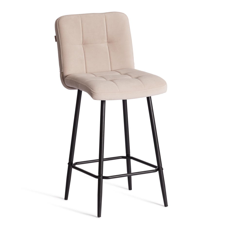 Полубарный стул  Medeo/Медео велюр, бежевый, 7, 42х56х102 см