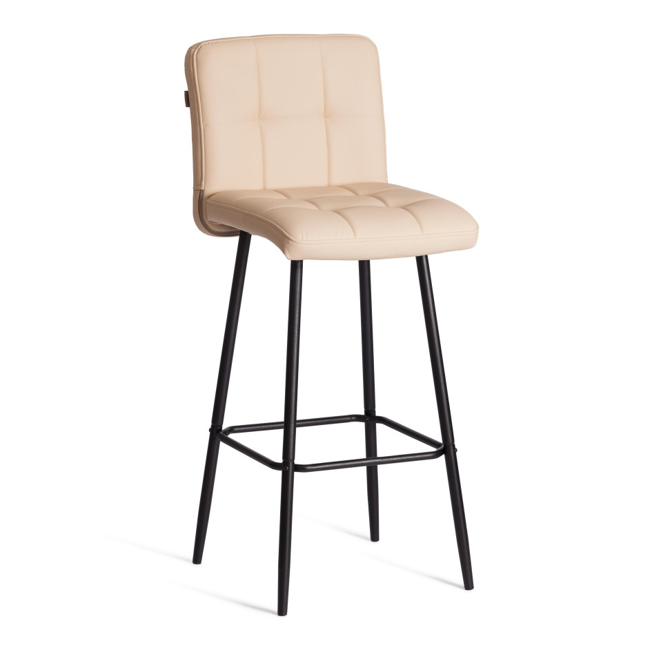 Барный стул  Medeo/Медео экокожа , бежевый, 45х56х113 см