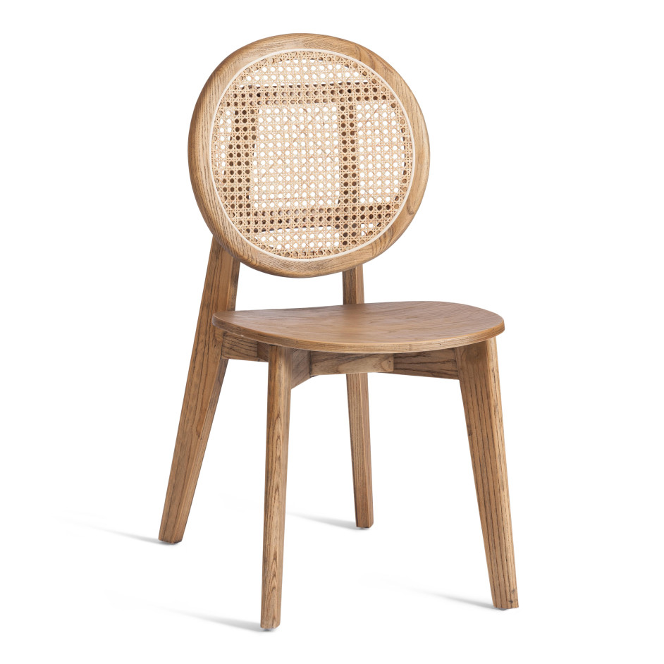 Стул FENRIR дерево вяз, 42х45х85 см, Груша (№3)