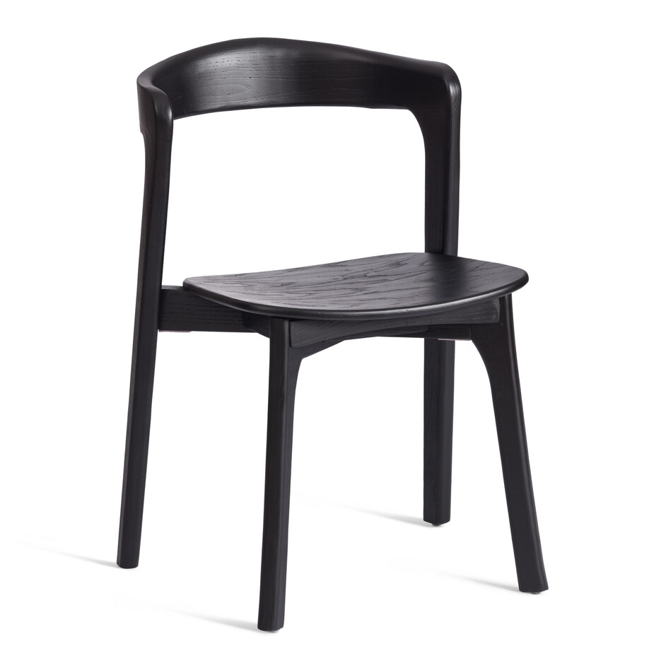 Стул ASGARD дерево вяз, черный, 48х43х76 см