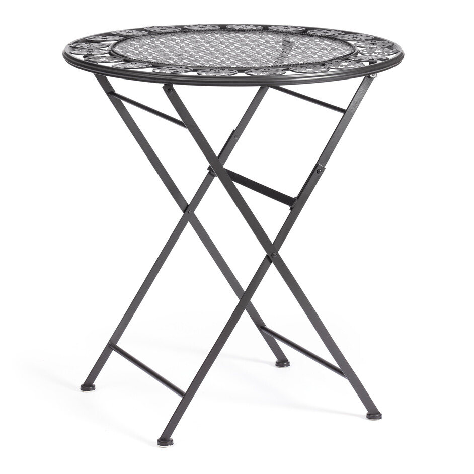 Стол Patio (PL08-11139) стальной сплав, черный, 70х75см