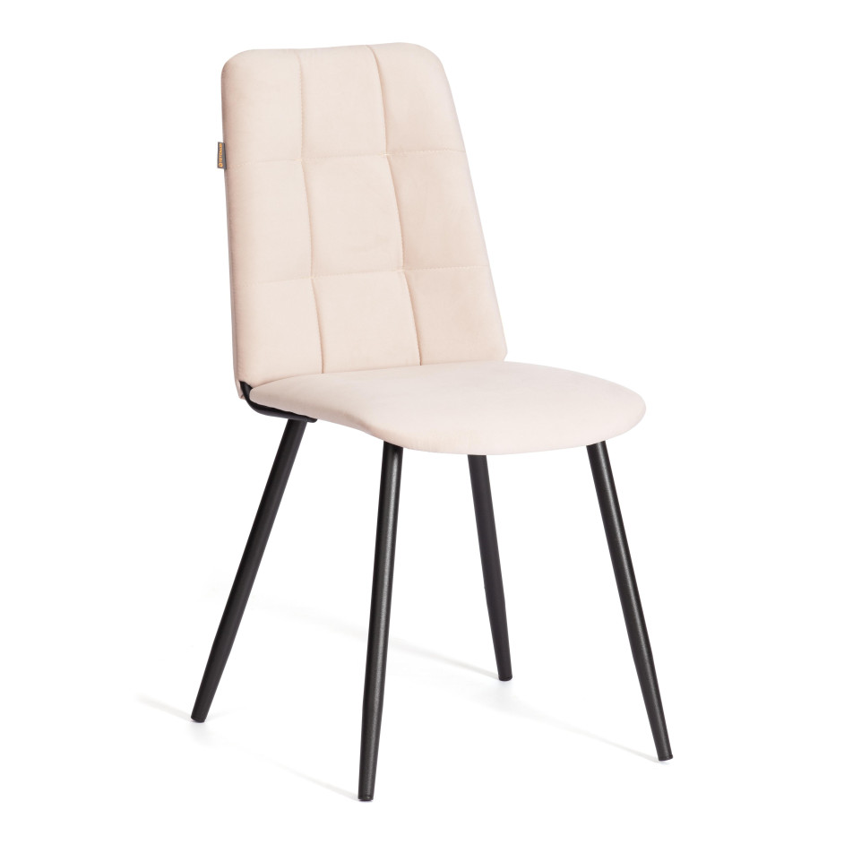 Стул обеденный Asti TREND, велюр, бежевый/черный, 7
