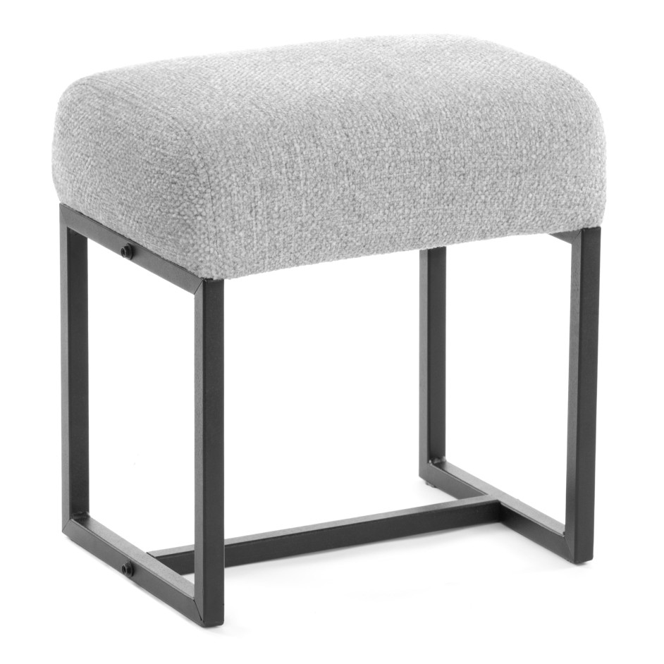 Пуф Charli Lux/Чарли Люкс велюр/букле, VT shape silver