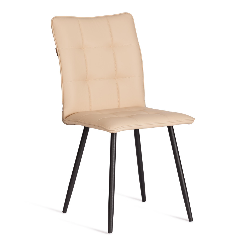 Стул обеденный Bari (2 шт. в упаковке) LT, экокожа , бежевая, 41х55х89 см
