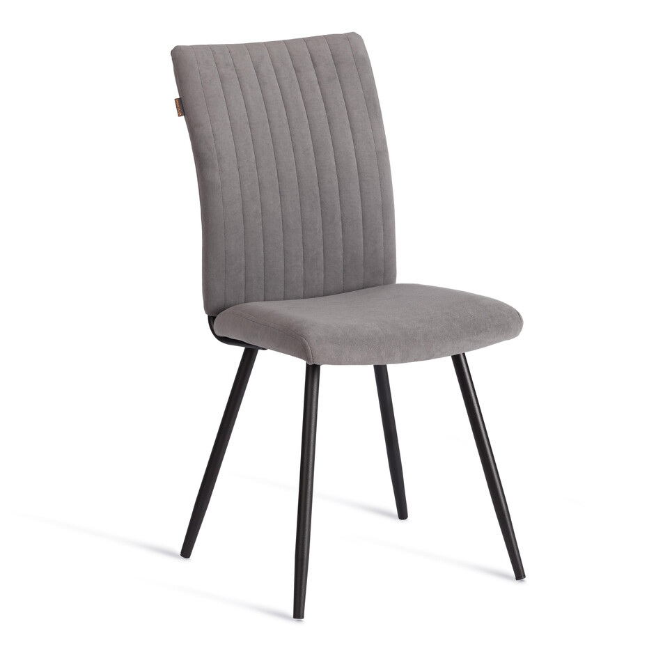 Стул обеденный Monte Carlo   TREND, велюр, серый/черный, 29, 49х51х93 см