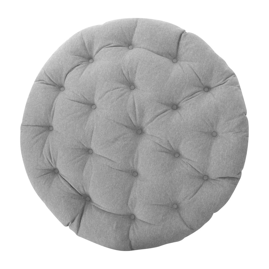 23/01 Матрац для кресла "Папасан" ткань, серо-бежевый, 3M 16/2, 125х125х15 см