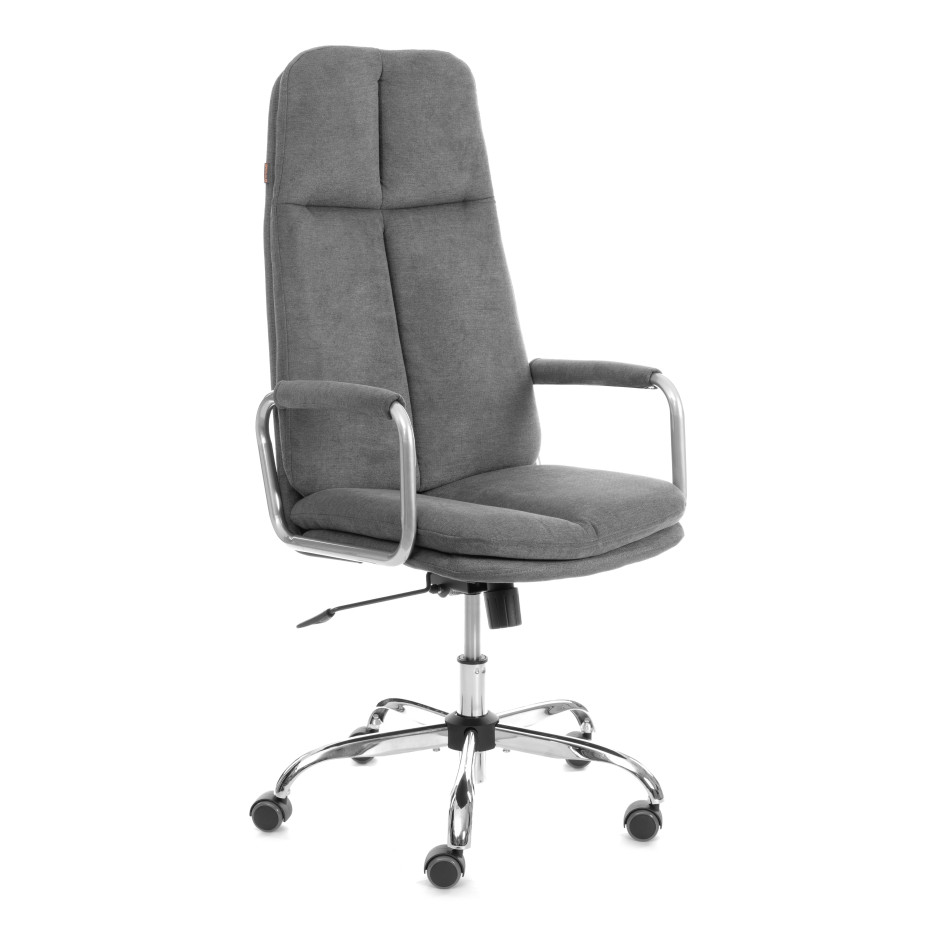 Кресло Eton хром ткань, серый, KUB 05