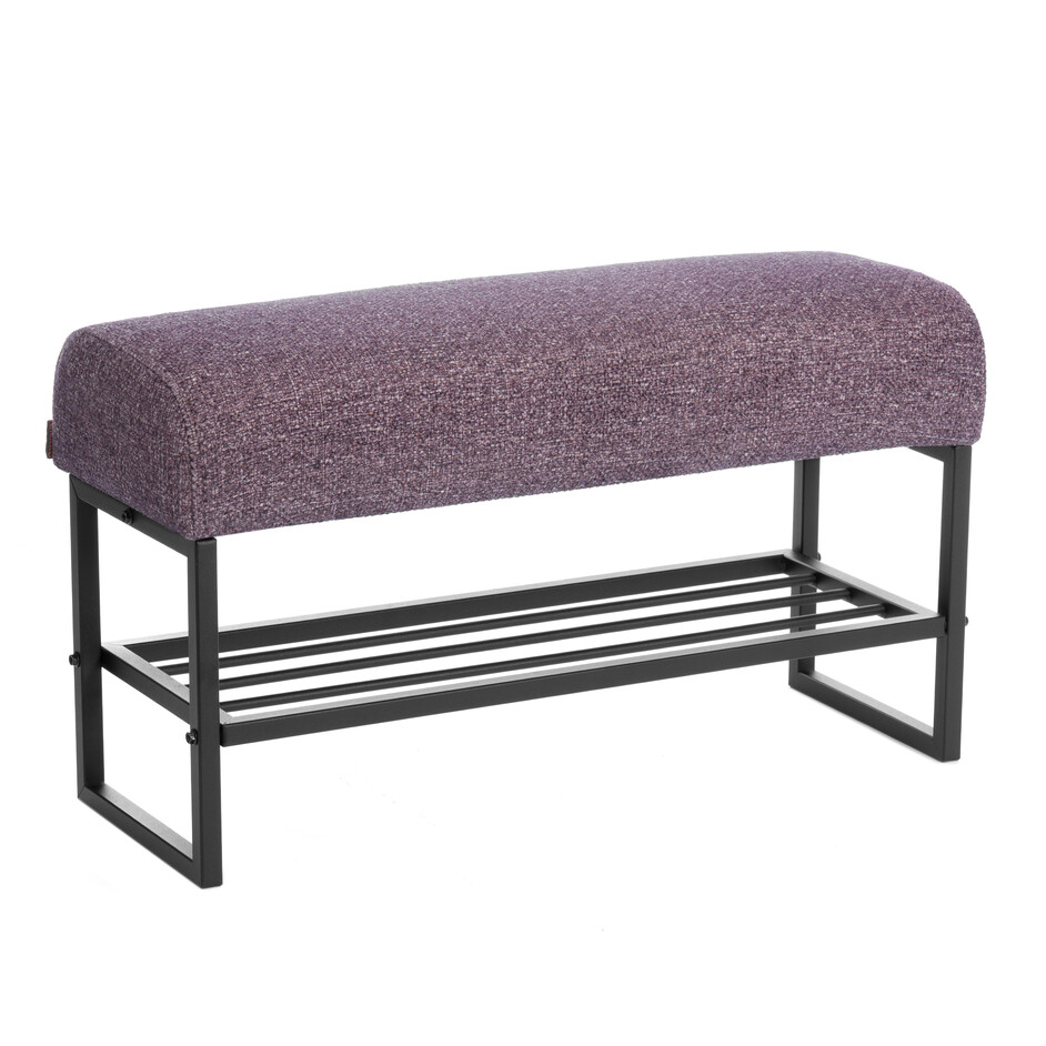 Банкетка-обувница Charli Lux/Чарли Люкс велюр/букле, VT shape wood rose