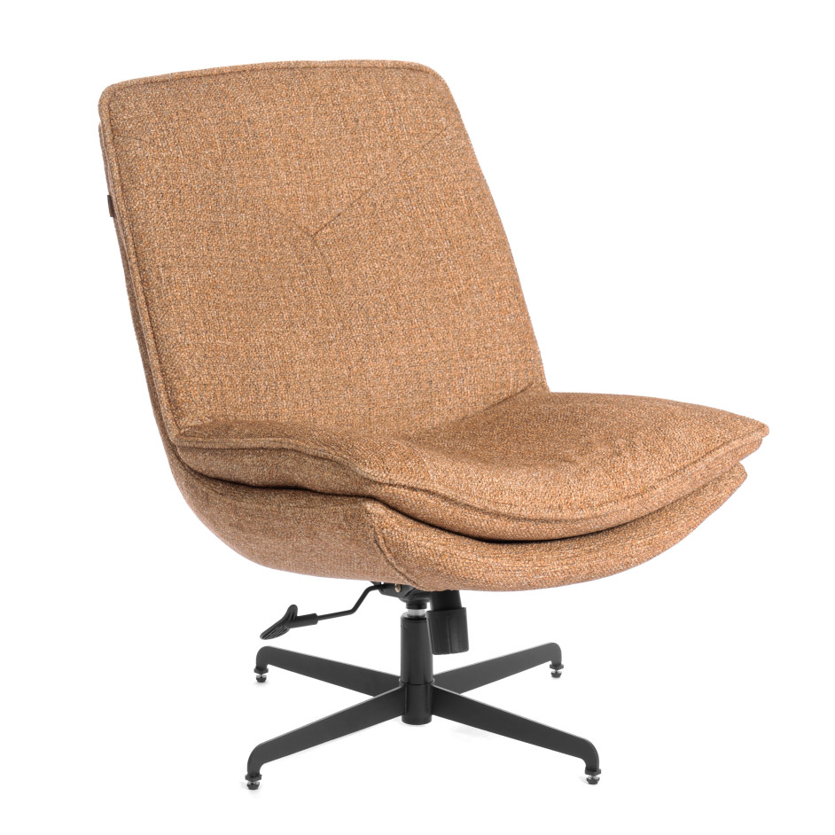 Кресло лаунж Cosmo велюр/букле, VT shape amber