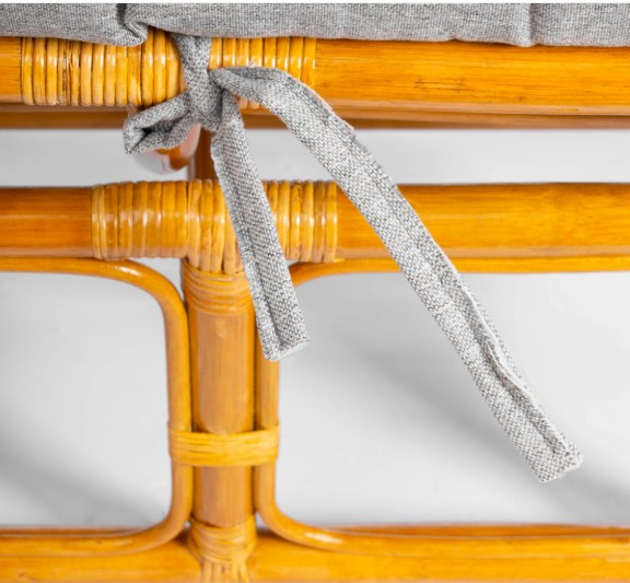 Мебельный ремешок Мамасан/Папасан 57 см, ткань, серо-бежевый, 3M 16/2, 57х3х0,5см