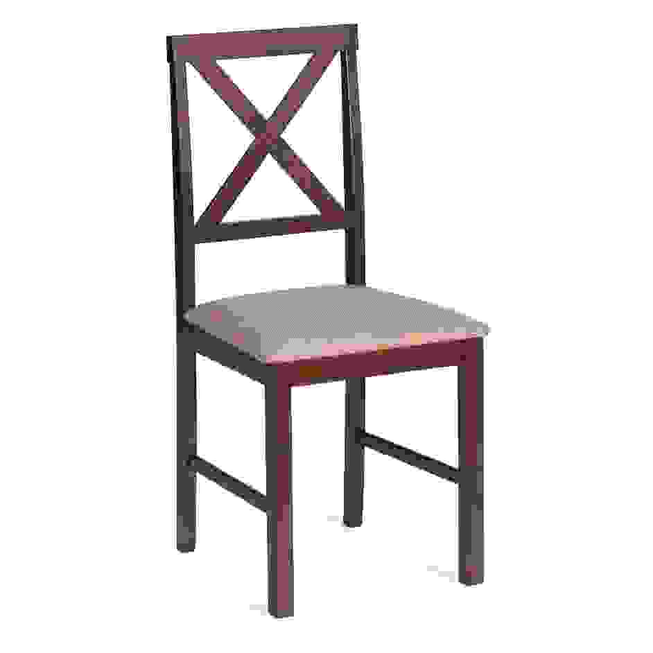 Стул обеденный Хадсон/Hudson (2 шт.в упаковке) дерево гевея/мдф, cappuccino (темный орех), ткань кор.-зол. (1505-9), 44x42x89 см