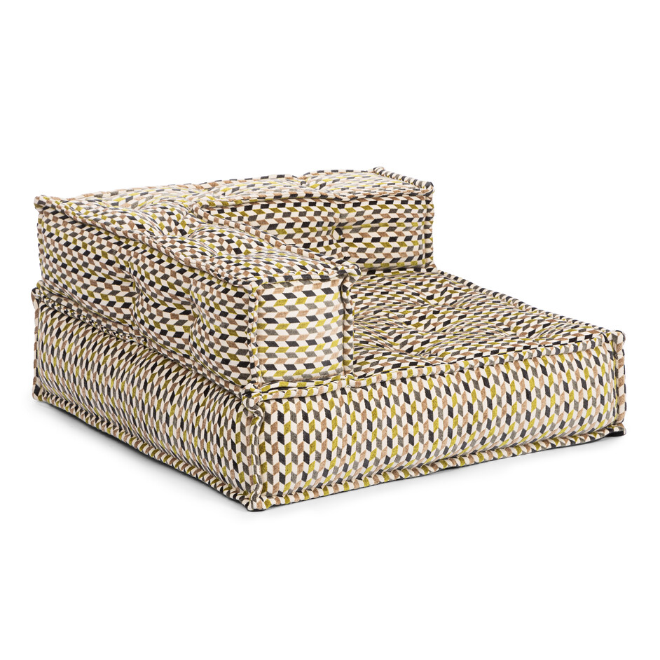 Модуль мягкий угловой Secret De Maison LICI (mod. 10099) шенилл жаккардового плетения, TD Smalta/4