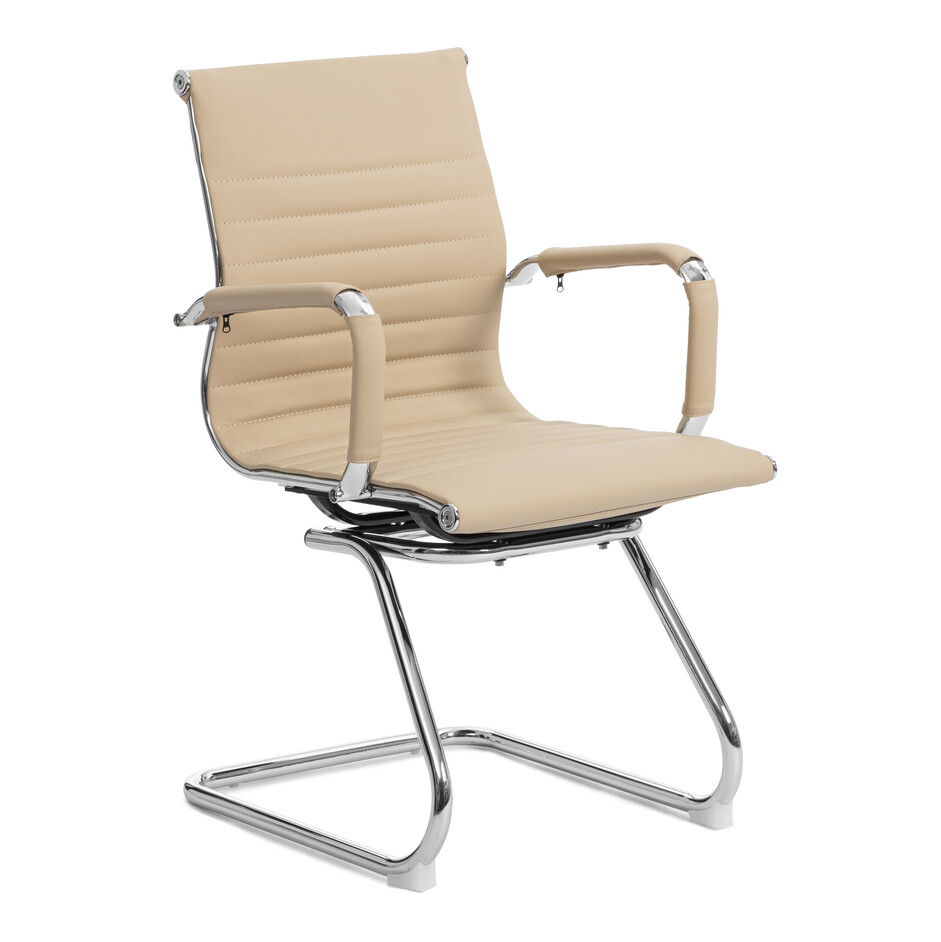 Кресло Urban S/Урбан С (на полозьях) кож/зам, бежевый, 36-34