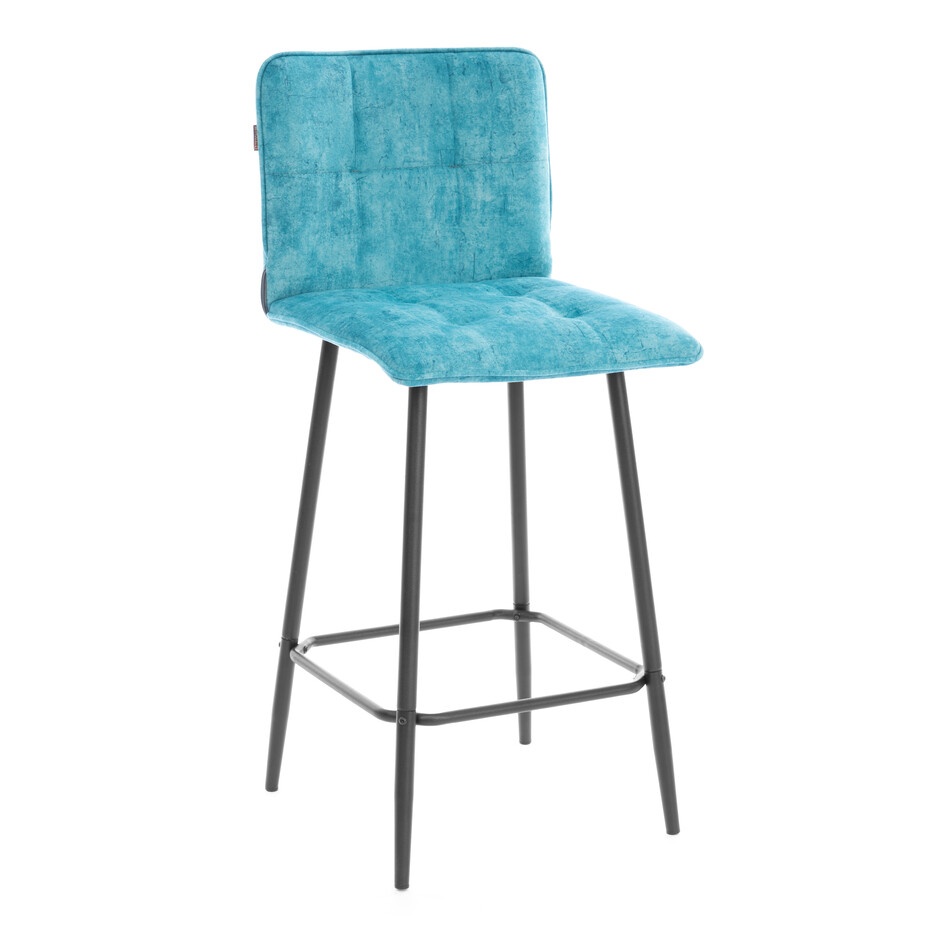 Стул полубарный Bari/Бари КЗ, велюр, vt фреска бирюза
