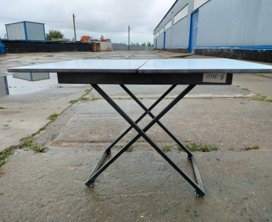 Стол универсальный трансформируемый MERIDIAN МДФ/металл, 85*50*57,5см/ 110,2*85*57,5 см, Белый, основание черное