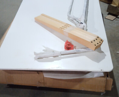 Стол Русто/Rusto (мод.289А) МДФ/металл, 160х90х75см, белый