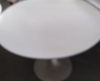 Стол TULIP (mod. 011) металл, мдф, белый, D90х75 см