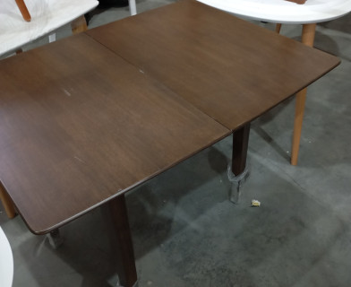 Стол TEMPIO (mod. F-SR3220VD W4) дерево гевея/мдф, 52.5x80(80x105)x76см, walnut (орех)