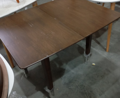 Стол TEMPIO (mod. F-SR3220VD W4) дерево гевея/мдф, 52.5x80(80x105)x76см, walnut (орех)