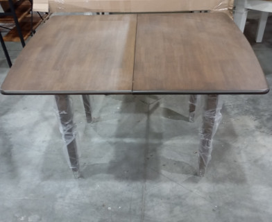 Стол TEODORO (mod. F-SHR3624RD W4) дерево гевея/мдф, 60x90(90x120)x76см, walnut (орех)