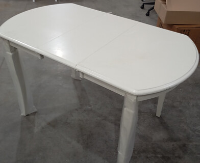 Стол раскладной Модена/Modena (MD-T4EX) дерево гевея/МДФ, 100+29х75х75см, слоновая кость 2-5