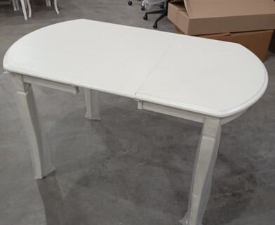 Стол раскладной Модена/Modena (MD-T4EX) дерево гевея/МДФ, 100+29х75х75см, слоновая кость 2-5