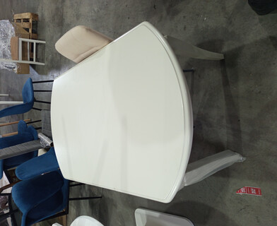 Стол раскладной Модена/Modena (MD-T4EX) дерево гевея/МДФ, 100+29х75х75см, слоновая кость 2-5