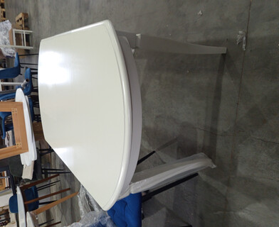 Стол раскладной Модена/Modena (MD-T4EX) дерево гевея/МДФ, 100+29х75х75см, слоновая кость 2-5