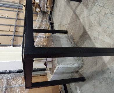 Стол VALIO ( mod. DT1165-1 ) металл/стекло, 100*70*75 см, черный