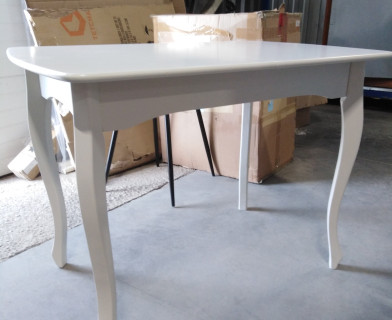 Стол CATERINA PROVENCE бук, мдф, 100+30x70x75 см, Ivory white