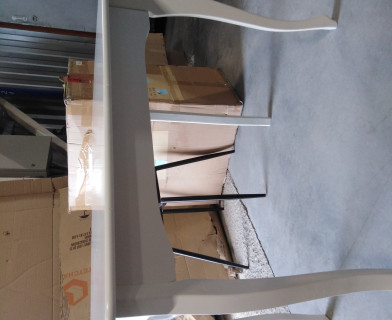 Стол CATERINA PROVENCE бук, мдф, 100+30x70x75 см, Ivory white