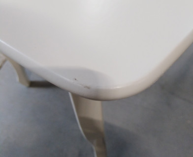 Стол CATERINA PROVENCE бук, мдф, 100+30x70x75 см, Ivory white