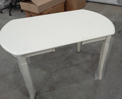 Стол раскладной Модена/Modena (MD-T4EX) дерево гевея/МДФ, 100+29х75х75см, слоновая кость 2-5