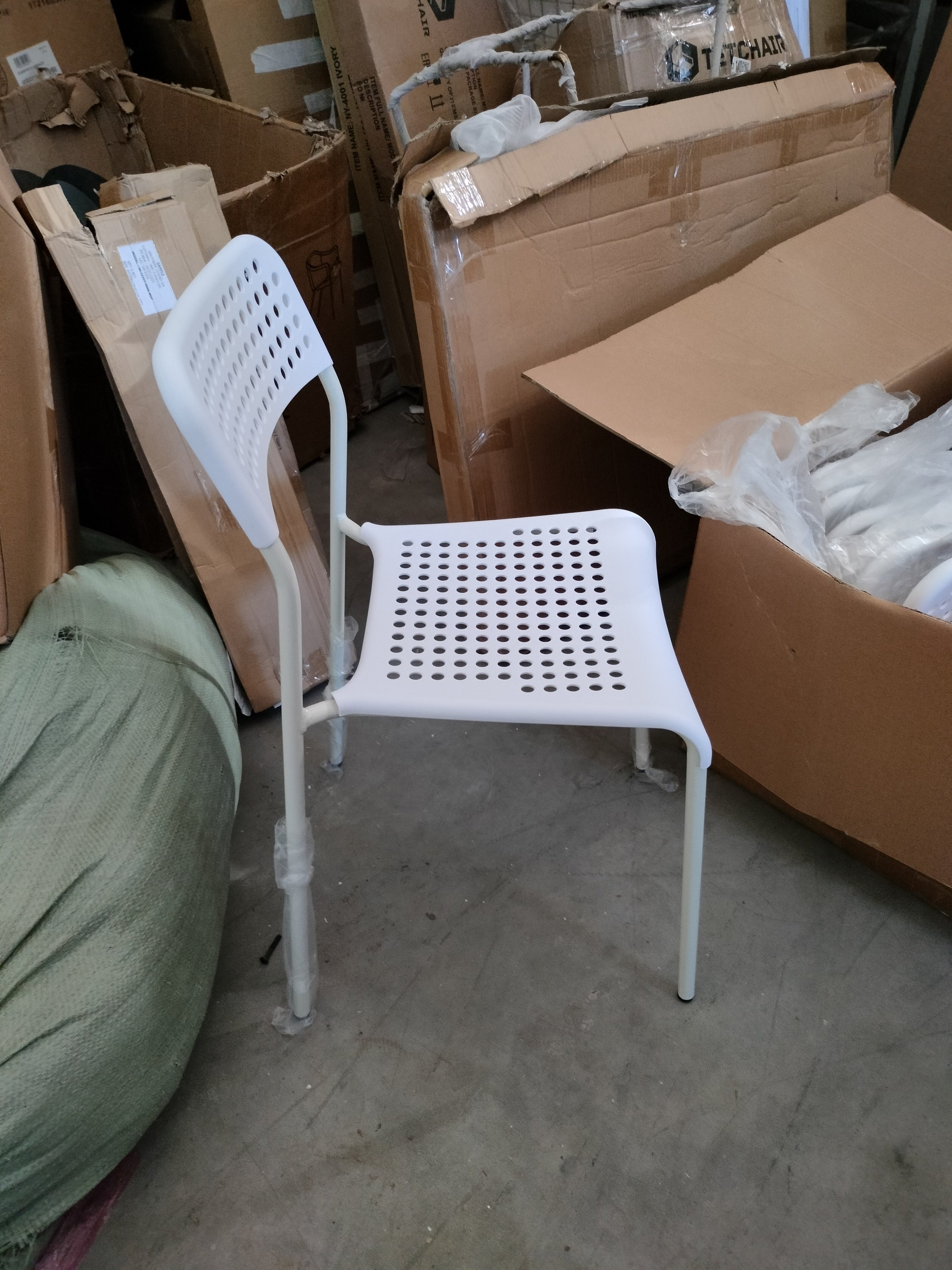 Стул Андромеда/Andromeda дерево гевея, 47х55,5х107см, слоновая кость, ткань коричневая