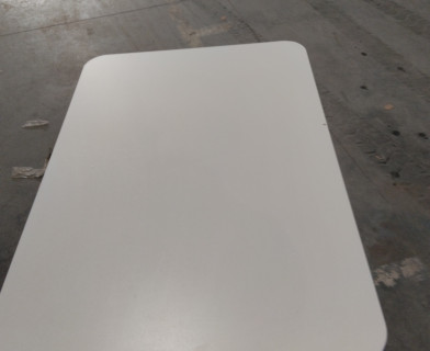 Стол PLUTO ЛДСП/металл, 120x80x77 см, Белый/Черный