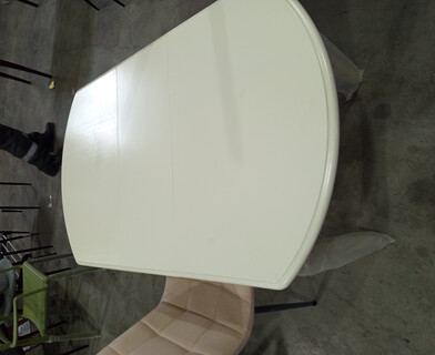 Стол раскладной Модена/Modena (MD-T4EX) дерево гевея/МДФ, 100+29х75х75см, слоновая кость 2-5