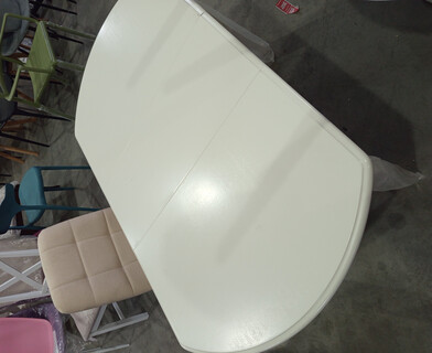 Стол раскладной Модена/Modena (MD-T4EX) дерево гевея/МДФ, 100+29х75х75см, слоновая кость 2-5