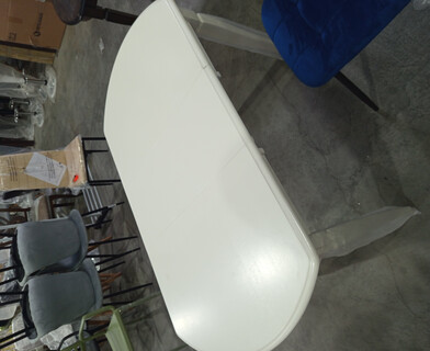 Стол раскладной Модена/Modena (MD-T4EX) дерево гевея/МДФ, 100+29х75х75см, слоновая кость 2-5