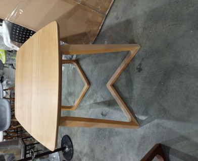 Стол раскладной VAKU (Ваку) основание бук, столешница мдф, 80x120+40x75см, Натуральный