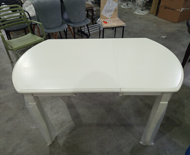 Стол раскладной Модена/Modena (MD-T4EX) дерево гевея/МДФ, 100+29х75х75см, слоновая кость 2-5