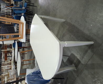 Стол раскладной Модена/Modena (MD-T4EX) дерево гевея/МДФ, 100+29х75х75см, слоновая кость 2-5