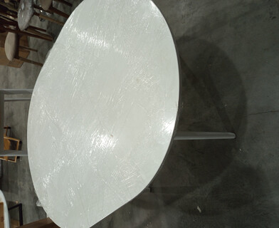 Стол обеденный раздвижной Свелто/Svelto ЛДСП, опора-массив березы, 105х105-140х74,5см, белый /белый