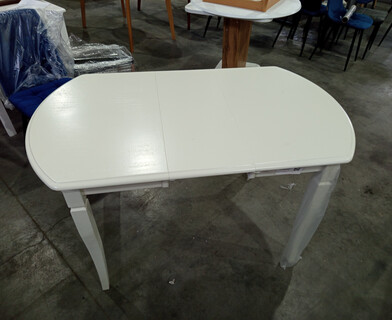 Стол раскладной Модена/Modena (MD-T4EX) дерево гевея/МДФ, 100+29х75х75см, слоновая кость 2-5